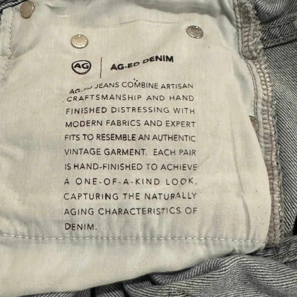 AG Adriano Goldschmied Becke Relaxed Slim Shorts Light Wash Denim 30